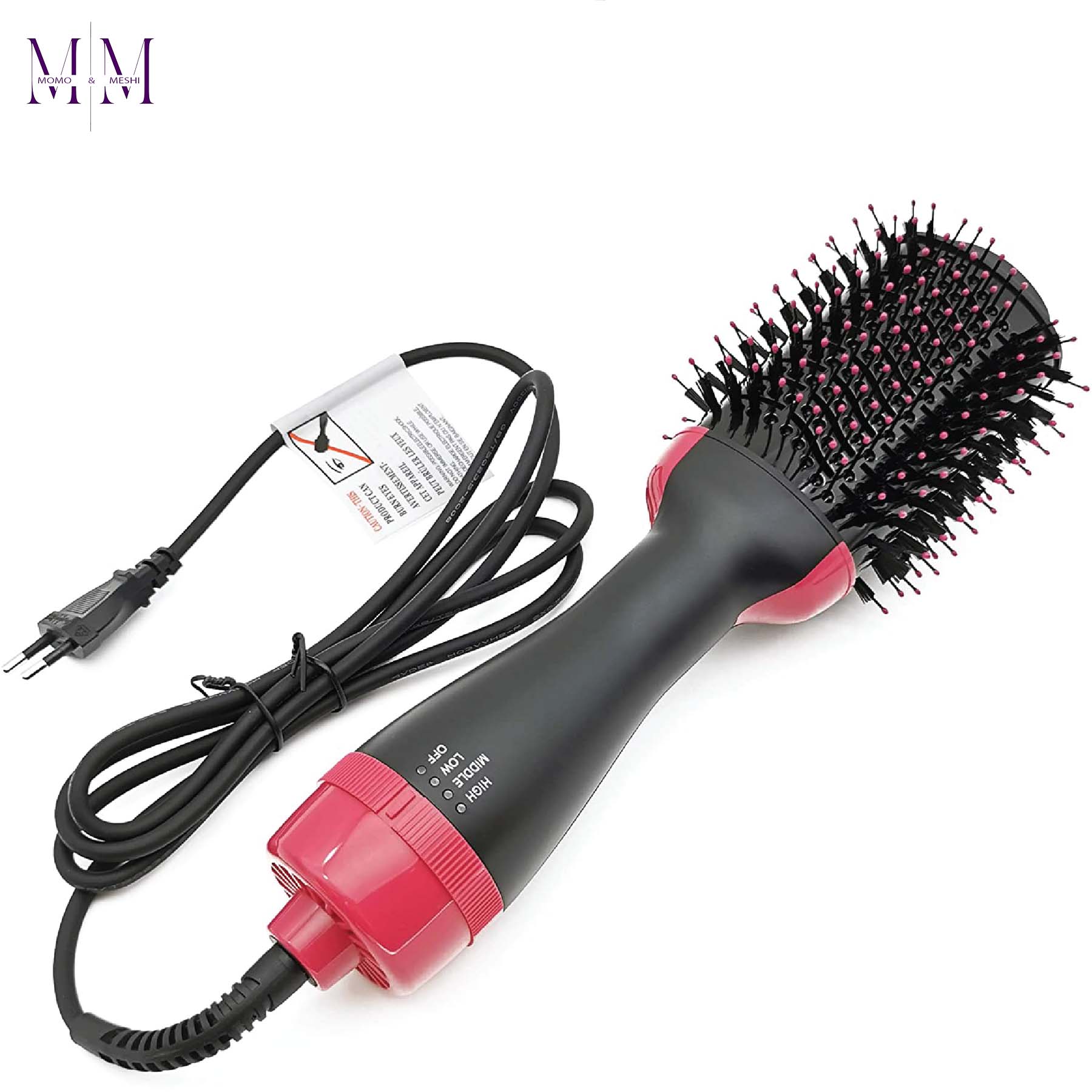 3-in-1 Hair Dryer Brush - One Step Hot Air Brush for Women - Hair Straightener, Curler & Volumizer - Ionic Blow Dryer & Hot Air Brush for Women | Best Hair Styling Tool in Pakistan