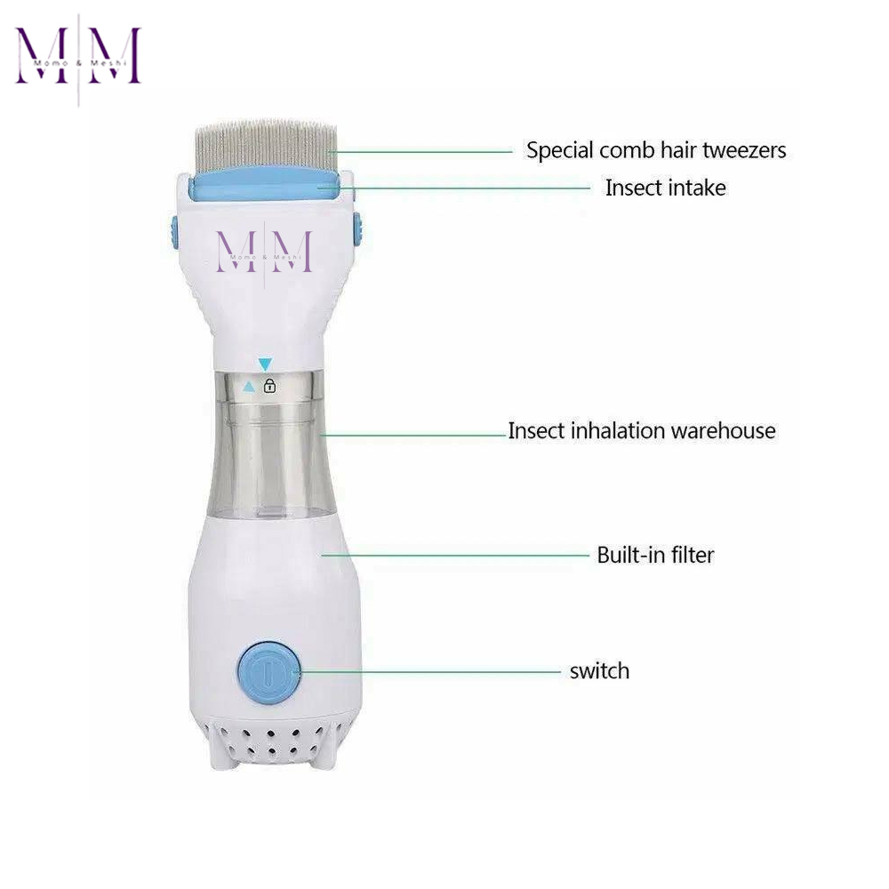 New High Quality V Comb Head Anti Lice - Nits Lice Egg Removal - Head Lice Treatment Electric Machine With Filter