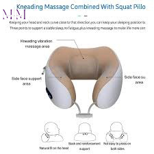 Compact And Versatile Electric U-Shaped Massage Pillow For Outdoor - Home, and Car Relaxation/massager, massager machine/ massager for body, and massager for neck